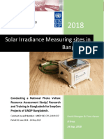 Solar Irradiance Measuring Sites in Bangladesh