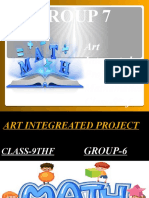 Group 7: Art Integrated Project of Mathematics Class-9 - F