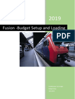 3) Fusion Budget Setup - Document