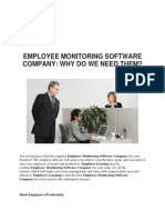 Employee Monitoring Software Company Why Do We Need Them