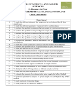DPH1004L-List of Experiments PDF