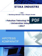 Statistika Industri: Fakultas Teknologi Pertanian Universitas Udayana 2017