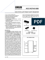 HCC/HCF40100B: 32-Stage Static Left/Right Shift Register