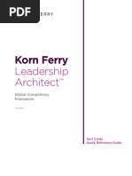 Korn Ferry Leadership Architect - Sort Card (Quick Reference Guide ...