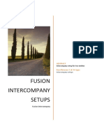 2) Fusion Intercompany Setup - Document