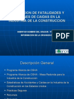 Prevencic3b3n de Fatalidades y Lesiones de Cac3addas en La Industria de La Construccic3b3n Espac3b1ol Final 2 23 09