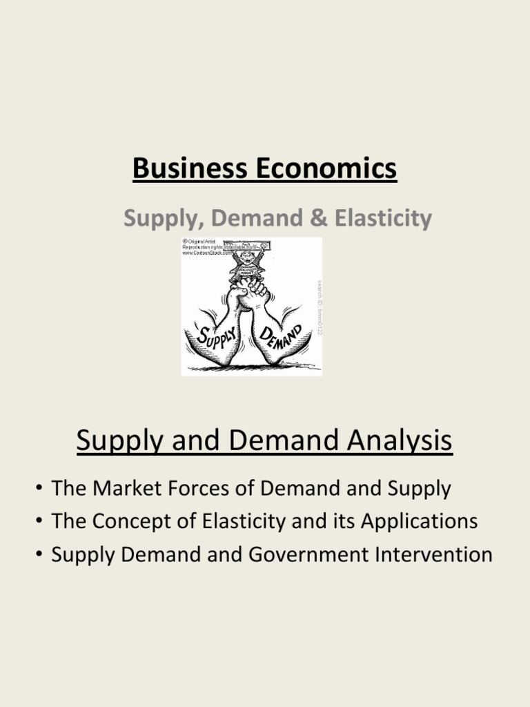 Supply and Demand Analysis Overview | PDF | Demand | Price Elasticity ...