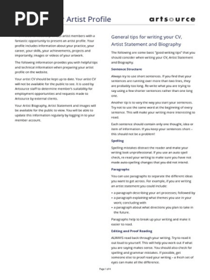 Creating-Your-Artist-Profile