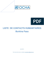 Liste de Contact - Burkina Faso - Avril 2013 PDF