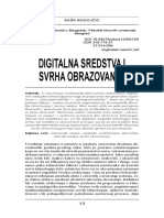 Radojcic Sasa, Digitalna Sredstva I Svrha Obrazovanja PDF