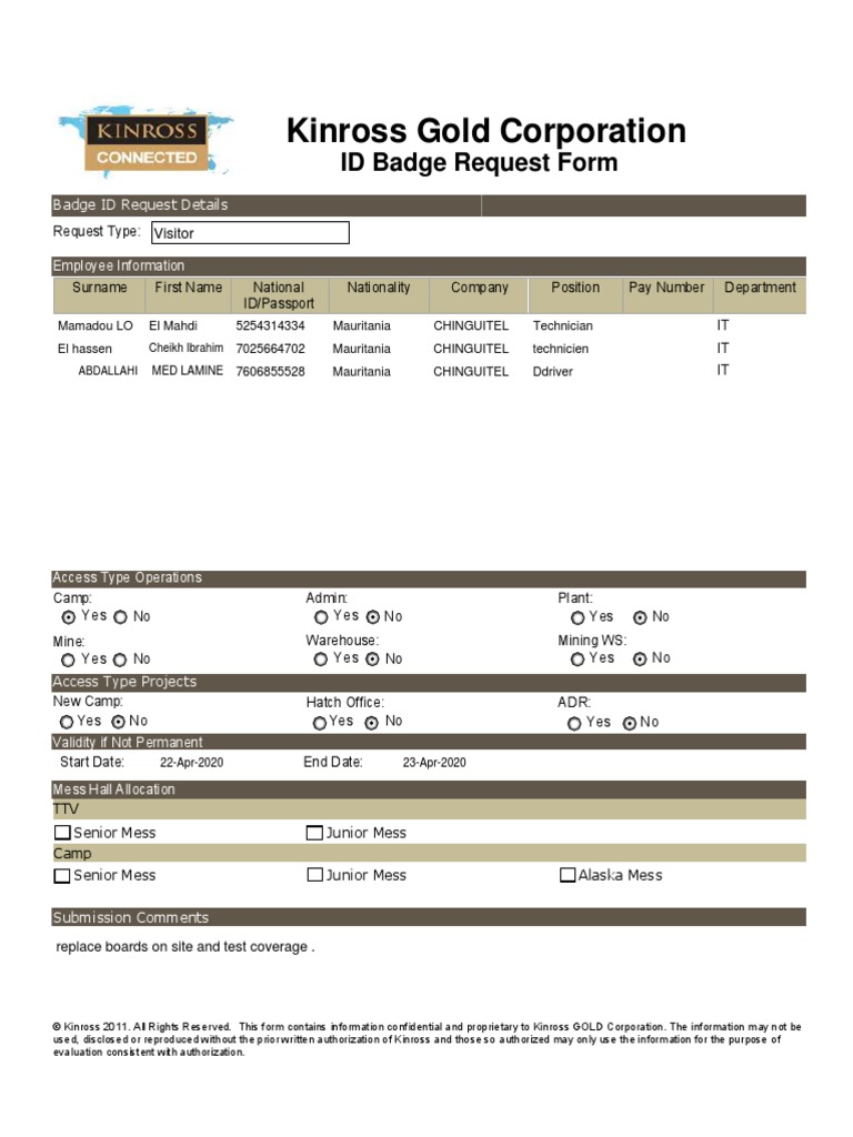 ID Badge Request Form Submission v3 0 21042020 PDF