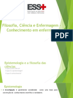 Filosofia, Ciência e Enfermagem - Conhecimento em Enfermagem - Part 1