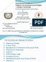 Power Management of Standalone Hybrid Energy Systems: A Proposed Research Presentation On