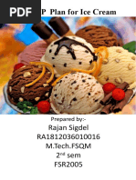 FSQA-HACCP For ICECREAM