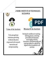 Vision and mission of Insitute and Electrical Engineering department