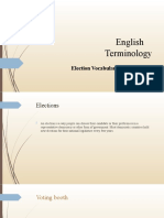 English Terminology: Election Vocabulary