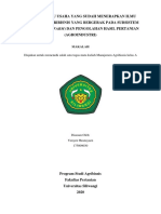 Profil Pelaku Usaha Yang Sudah Menerapkan Ilmu Manajemen Agribisnis Yang Bergerak Pada Subsistem Usahatani (On Farm) Dan Pengolahan Hasil Pertanian (Agroindustri)