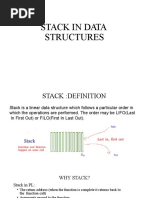 Stack in Data Structures