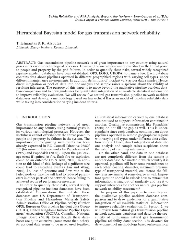 Hierarchical Bayesian Model For Gas Tran PDF | PDF | Bayesian Inference ...