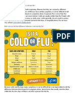 What Is The Difference Between A Cold and Flu
