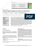 Sténose Hypertrophique Du Pylore Du Nourrisson: P. Le Dosseur, D. Eurin, C. Cellier, M. Brasseur-Daudruy