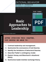 Basic Approach To Leadership