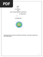 5 Year B.A., LL.B. (Hons.) Topic: Impact of Public Expenditure On Distribution