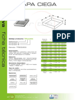 Tapa ciega galvanizada dimensiones 1500x1500