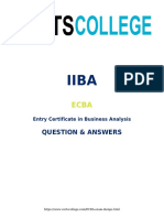 Question & Answers: Entry Certificate in Business Analysis