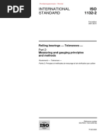 International Standard: Rolling Bearings - Tolerances - Measuring and Gauging Principles and Methods