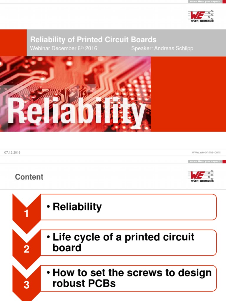 PCB Reliability and Design Webinar | PDF | Technology & Engineering