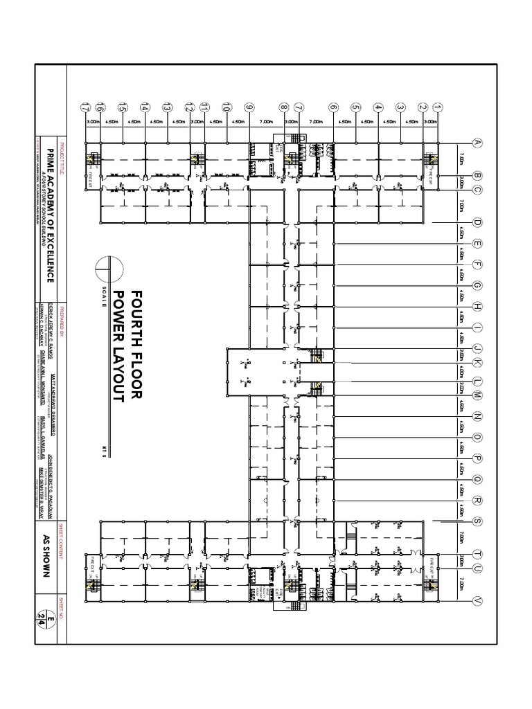 Four Storey School Building Plan | PDF | Business
