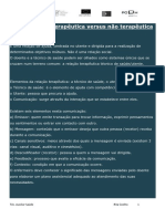 Comunicação Terapeutica Vs Não Terapeutica - Exercicio