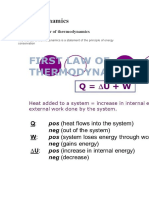 Thermodynamics: The First Law of Thermodynamics