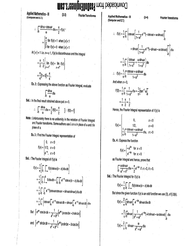 Fourier Series and Transform | PDF