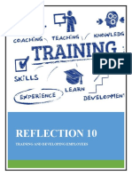 Reflection 10: Training and Developing Employees