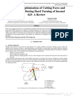 Parametric Optimization of Cutting Force and Temperature During Hard Turning of Inconel 625-A Review