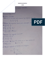 Examen de Matemática-3° Año