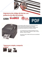 Ficha Tecnica Impresora Godex g500 PDF