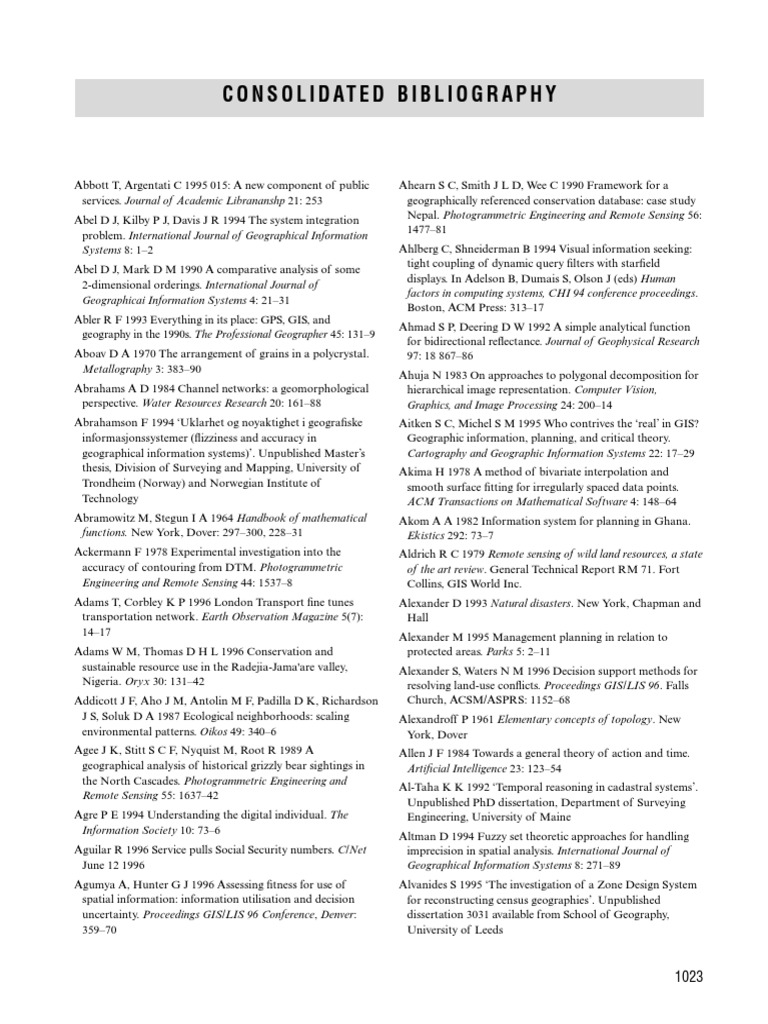 Biblio PDF | PDF | Geographic Information System | Spatial Analysis