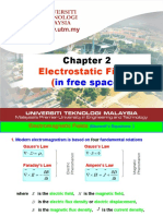 Electrostatic Fields : in Free Space