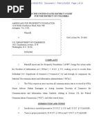 AFPF v. Department of Commerce Complaint