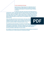 Análisis de la contaminación del agua. resumen comunicacion addy primero de sc