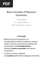 3 - Basic Concepts of Resource Economics