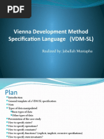 Vienna Development Method Specification Language (VDM-SL) : Realized By: Jaballah Mustapha