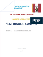 Enfriador Casero