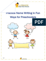 Name Practice Preschool