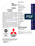 2011 Mitsubishi Outlander Sport/ RVR Service Manual: Group Index