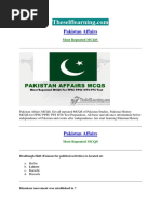 Pakistan Affairs MCQS in PDF