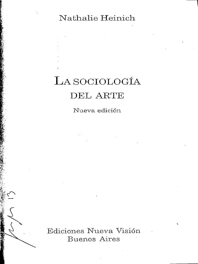 Heinich PDF | PDF | Sociología | marxismo